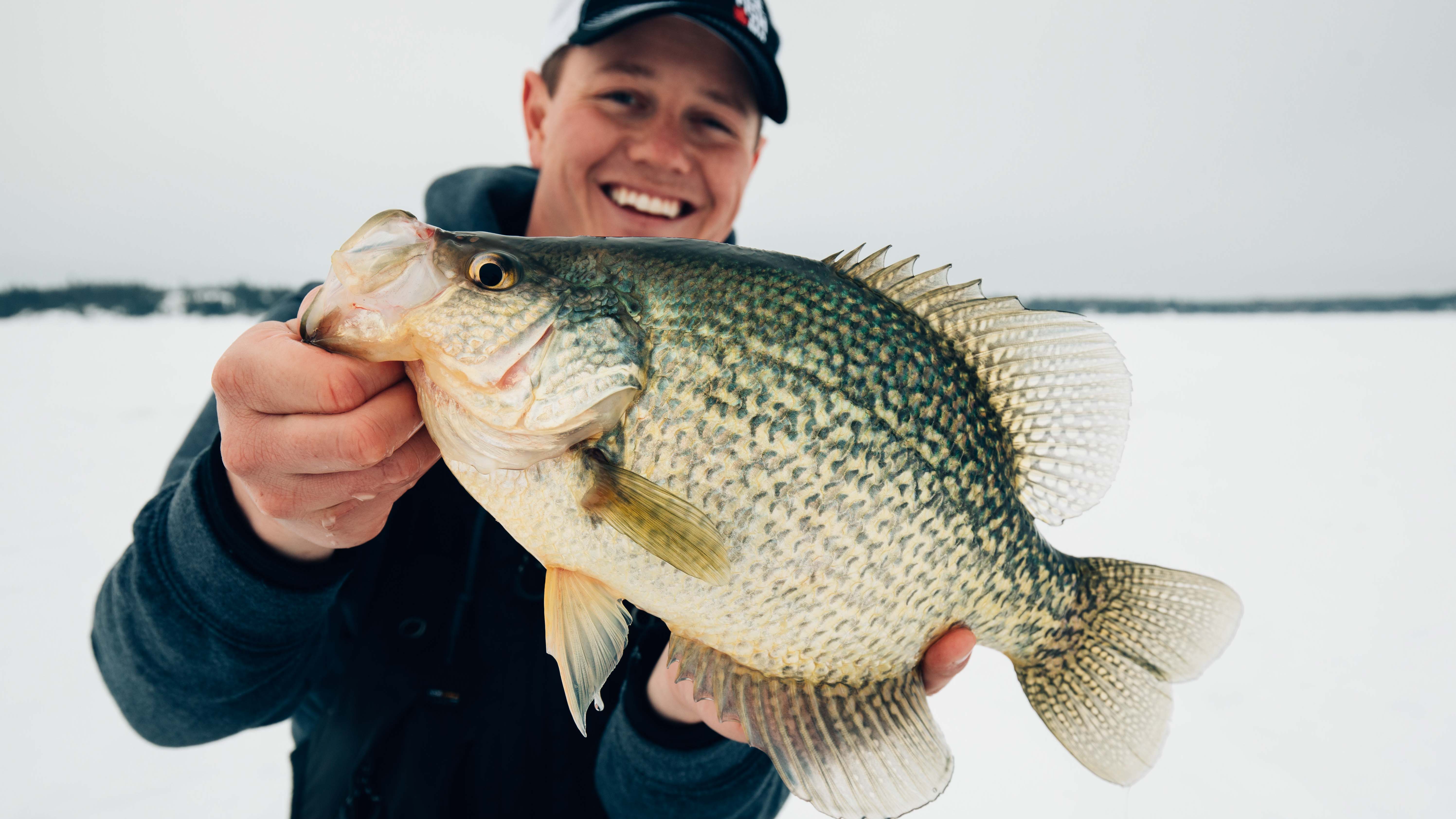 Ice Fishing for MONSTER Manitoba Black Crappie - Jay Siemens