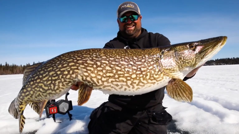 ice fishing for northern pike